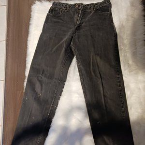 Levi's 550s Men's Black Jeans Classic Fit 34x36